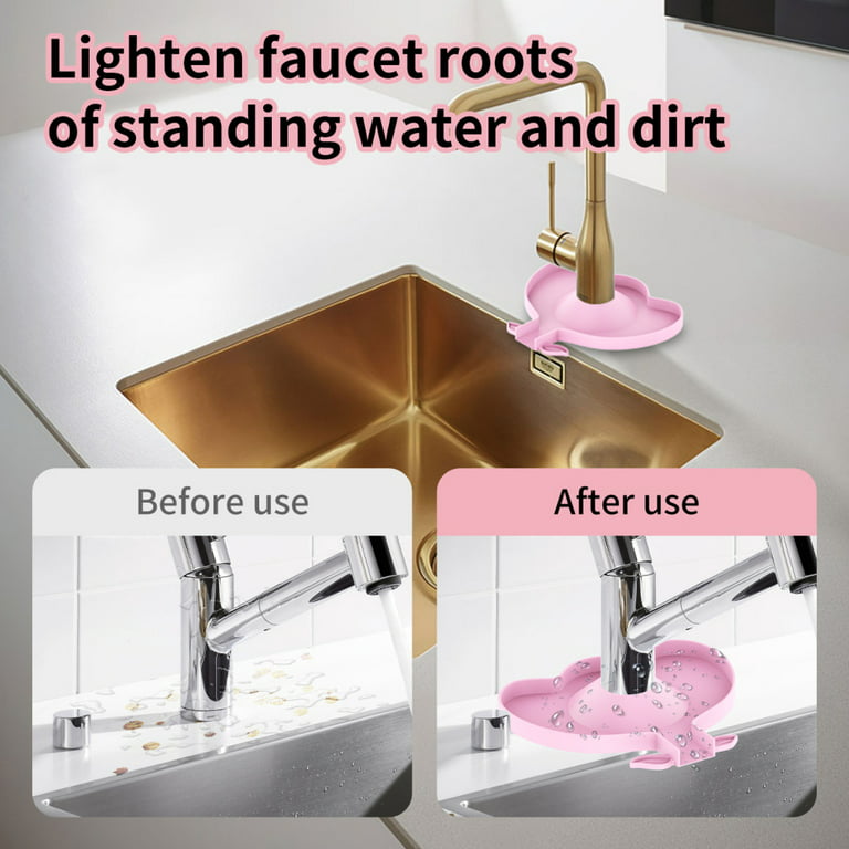 Faucet Sink Splash-proof Pad Multipurpose Silicone Faucet Guide Sleeve for  Bathroom Kitchen Faucet Drain Mat Faucet Sink Splash Guard Faucet Water