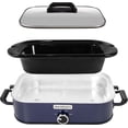 thumbnail image 4 of 4-Quart Slow Cooker with Casserole Manual Warm Setting - Perfect Kitchen Small Appliance for Family Dinners, Dishwasher Safe Crock, Blue, 4 of 6
