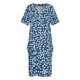 thumbnail image 4 of Vestido holgado con bolsillos y estampado de pequeñas flores azules y blancas para invitada de boda 2025, atuendos de playa para mujer, ropa de mujer, 4 of 7