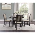 thumbnail image 3 of Lexicon Transitional Engineered Wood Dining Room Table in Brown/Black, 3 of 5