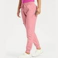 thumbnail image 4 of GEWSEY Womens Scrub Joggers 4-Way Stretch Anti- Moisture-Wicking Elastic Waistband Four Pocket Jogger Pants (Pink, XXL), 4 of 8