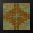 thumbnail image 2 of Zarris, Chariklia 20x20 Black Modern Framed Museum Art Print Titled - Western Weave III, 2 of 5