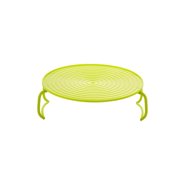 Wosthever Bandeja térmica aislante multifunción de ABS, rejilla para cocinar al vapor en microondas, solución de almacenamiento para una Cocina y Comedor verde