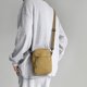 thumbnail image 1 of Bolsa de hombro cruzada, bolso de viaje para hombres, mujeres, niños, con agujero para auriculares, caqui, 1 of 6