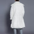 thumbnail image 6 of BinBiL Men's Winter Fleece Coat Style Long Sleeve Solid Color Turn Down Collar Warm Coat White 16(XXXXL), 6 of 9