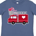 thumbnail image 4 of Inktastic Valentine's Day Red Firetruck with Pink Hearts Boys or Girls Toddler T-Shirt, 4 of 5