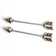 thumbnail image 3 of ievspot 1 Pair Retro Arrow Industrial Scaffold Bar Ear Cartilage Helix Barbell Piercing Jewelry, 3 of 8