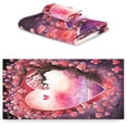 thumbnail image 2 of Coolnut Valentine's Day Bathroom Towel Set Absorbent Soft 3-Piece Bath Towel Hand Towel Washcloth Decorative Towels for Bathroom Gym Hotel Beach Swimming Pool Washcloth Gift, 2 of 7