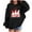 Black, variant on Babcutegg Valentine's Day Sweatshirts for Girls Graphic Tee Lightweight Comfortable Regular Fit Long Sleeve Clothes for Girls White Size 9
