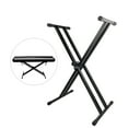 thumbnail image 2 of Keyboard X-Style Piano Keyboard Stand Adjustable and Portable Heavy Duty Music Stand with Anchoring Strap Black, 2 of 6