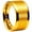 10mm Gold, variant on Men Women Tungsten Carbide Wide Thumb Ring Cool Wedding Promise Band Flat Center Brushed Finish Comfort Fit