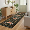 thumbnail image 3 of FairOnly Black Pastoral Machine Washable 2'x6' Runner Rug Modern Farmhouse Non Slip Low Pile Carpet for Kitchens Hallway, 3 of 7