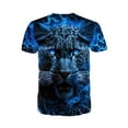 thumbnail image 2 of Men's Short Sleeve 3D Tiger Print T-Shirt Fashion Animal Pattern Clothing, 2 of 5