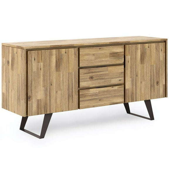 Allora Modern Solid Acacia Wood Sideboard Buffet in Golden Wheat