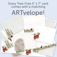 thumbnail image 6 of Tree-Free Greetings Holiday Greeting Card 16 Pack, 100% Recycled Paper, 5x7, Cozy Cabin (GP54091), 6 of 7