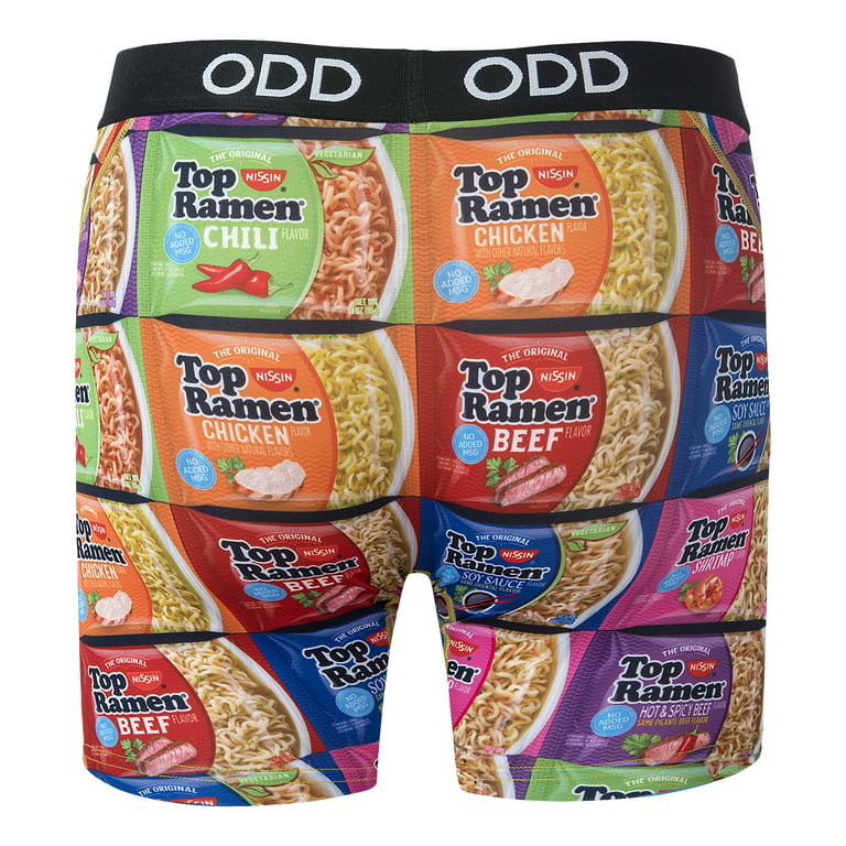 Odd Sox Men's Novelty Underwear Boxer Briefs, Top Ramen Flavors, Funny  Graphic Prints - XX-Large