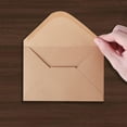 thumbnail image 4 of baomifa-V-flap Kraft Envelopes, 50 Pack, 4 x 6 Inch, A4 Envelopes, Card Envelopes, Brown Envelopes, Kraft Paper Envelopes for Invitations, Postcard Envelopes, Water Base Adhesive, Gummed Flap, 4 of 4