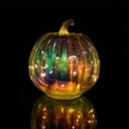 thumbnail image 7 of TERGAYEE 5.1in Diameter 8.5in Tall Gourd-shaped Pumpkin Lamp Glass Pumpkin Lamp Lantern Halloween Decorative Pumpkin Lights With Multic Holiday Decor, 7 of 7