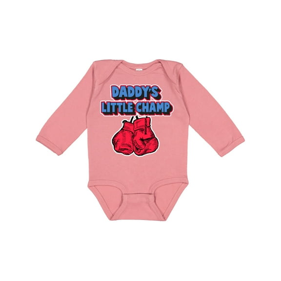 Inktastic Daddys Little Champ Boys or Girls Long Sleeve Baby Bodysuit