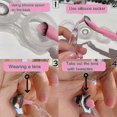 thumbnail image 4 of Pinzas para lentes y extractor de lentes de contacto con ventosa, color rosa., 4 of 4