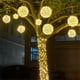 thumbnail image 2 of Guirnalda de luces LED de ratán para exteriores, 20 y 30 cm, para jardín, hadas, árboles de Navidad, decoración para fiestas de Navidad y bodas, 2 of 5