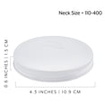 thumbnail image 6 of Cornucopia Brands 110mm Replacement Metal Lids (4-Pack, White); Fits 110-400 Neck Large Wide Mouth Glass and Plastic Jars, 6 of 9