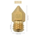 thumbnail image 4 of 3D Printer Nozzle Kit MK8 Extruder Nozzles Copper Print Head with Cleaning Drill Bits for -10,Golden & Silver, 4 of 8