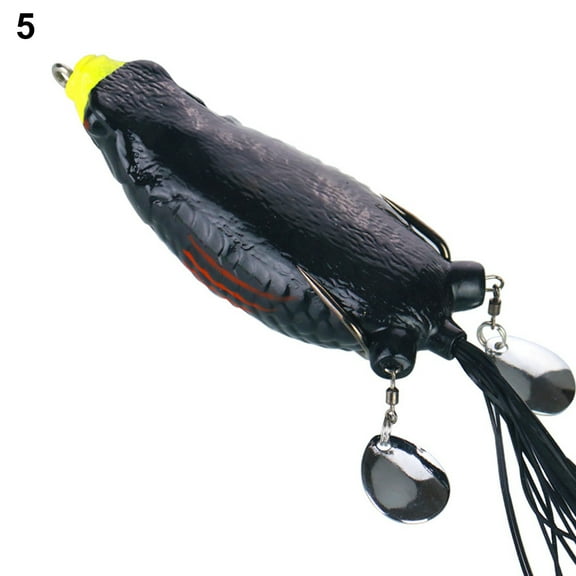 Naierhg 9cm/25g Silicone Huge Frog Bait Colorful Slice Double Sequin Soft Artificial Frog Bait Fishing Accessory