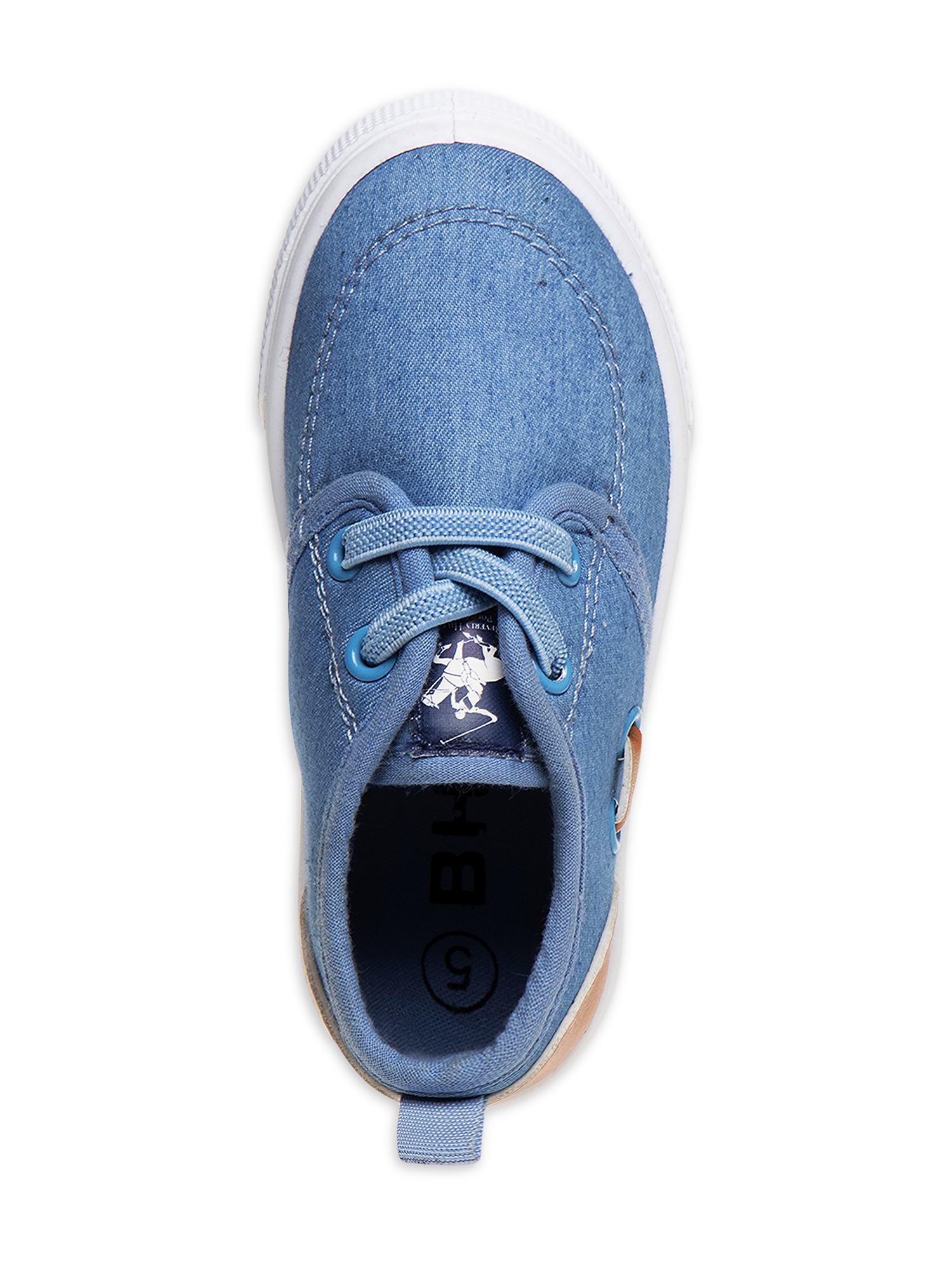 Beverly Hills Polo Club Toddler Boys Denim Colorblock Casual Sneakers - image 4 of 5