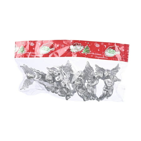 

FAIOIN 6pcs/pack Christmas Decoration Ornaments Xmas Tree Angelic for Doll Pendants