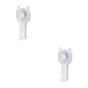 thumbnail image 4 of Bearachild Ventilador de mano Refrigeración por aire portátil Soporte para teléfono para caminar de verano Blanco Blanco 2piezas Bearachild CBP285076, 4 of 5