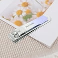 thumbnail image 6 of Unique Bargains 1 Pc Gradient Small Flat Nail Clippers Toenail Clippers Purple, 6 of 7
