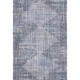 thumbnail image 2 of Addison Rugs Mayfield Premium Machine Washable Transitional Geometric Blue Rectangle Rug, 5' X 7'6" Machine Washable Transitional Geometric Blue Oversized Sherpa Throw Blanket, 2 of 6