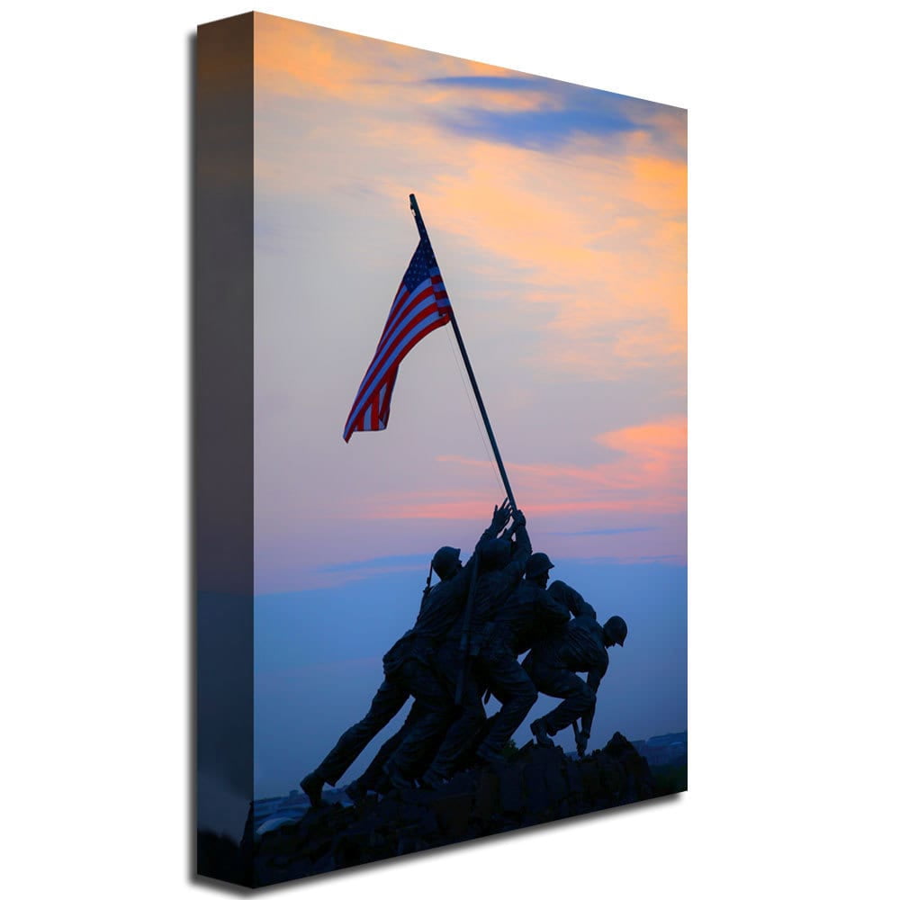Trademark Fine Art "Pinacle of Patriotism" Canvas Wall Art by MCat
