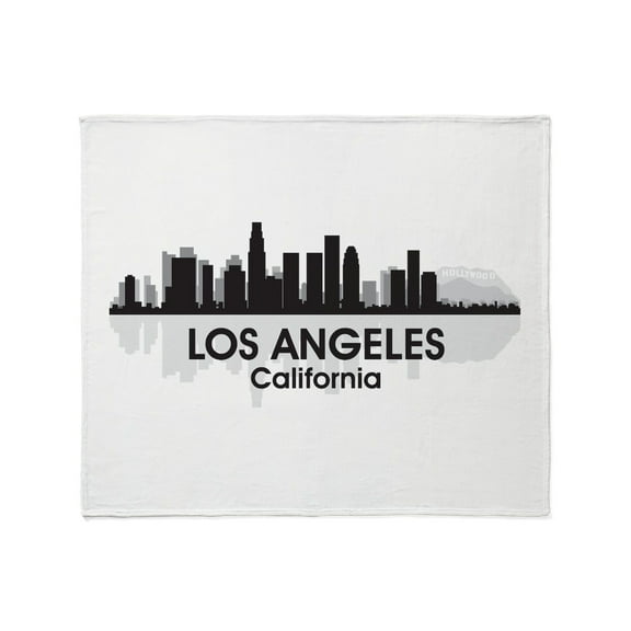 CafePress - Los Angeles Skyline Throw Blanket - Soft Fleece Throw Blanket, 50"x60" for All Ages