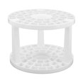thumbnail image 2 of 49 Holes Makeup Brush Stand Rack Large Capacity Multifunction Nail Pen Holder Stand for Home Shop Office White, 2 of 5