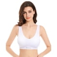 thumbnail image 2 of A AGROSTE 3 Pack Sports Bra for Women Seamless Wireless Low Support Workout Bra Comfy Sleep Bra with Removable Padded, 2 of 7