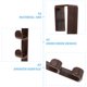thumbnail image 5 of 3PCS PRÁCTICA PRÁCTICA DE PUERTAS Simple sobre los ganchos de las puertas Ganchos de la puerta de la puerta, 5 of 6
