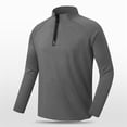 thumbnail image 2 of Tisuna Men'S Long Sleeve T-Shirts Cozy Stand Collar Tops Men Solid Tees For Daily Wear Size Xl, 2 of 3
