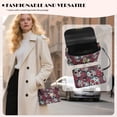 thumbnail image 3 of Pzuqiu Skull Rose Leather Crossbody Bags for Women Vintage Practical Women Leather Crossbody Bag with Chain Casual Lightness Trendy for Party and Special Occasions, 3 of 7