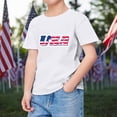 thumbnail image 2 of LUOGENLI Boys T Shirts Size 6 Tank Tops Kids Summer Short Sleeve Independence Day Letter Printed T Shirt Top Casual Shirt Children's Clothes Boys T Shirts Size 10 Boys T Shirts White 160, 2 of 4