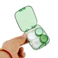 thumbnail image 4 of Unique Bargains 1 Set Contact Lens Case Rectangular Clear Lens Storage Case Blackish Green, 4 of 5