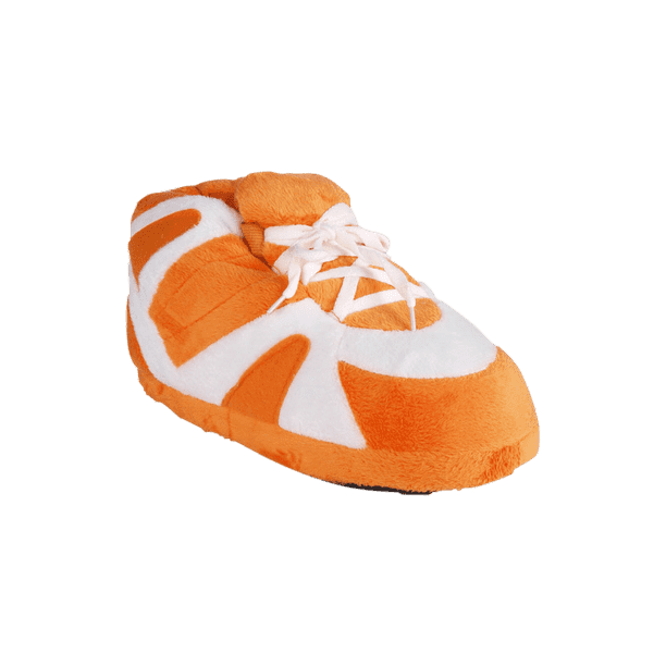 koste beskytte Nysgerrighed HappyFeet Sneaker Slippers - Orange and White - Medium - Walmart.com