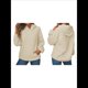 thumbnail image 2 of Sudadera con Capucha para Mujer, Sudadera de Larga, Holgada y con Bolsillos. Albaricoque S, 2 of 6