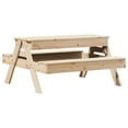 thumbnail image 5 of vidaXL Picnic Table with Sandpit for Kids Solid Wood Pine, 5 of 5