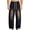 Black, variant on Tqyyweavej Mens Baggy Jeans Wide Leg Streetwear Flex Loose Fit Curved Denim Pants Drawstring Vintage Casual Washed Jeans with Pockets