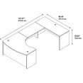 thumbnail image 5 of Bush Elite Mocha Cherry 60W x 43D Right Hand Bowfront U Station Desk Shell SRE083MR, 5 of 6