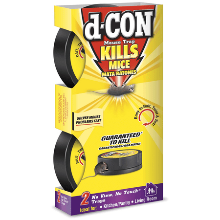 d-CON No View, No Touch Covered Mouse Trap, 4 (Best Thing To Put On Rat Trap)