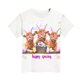 thumbnail image 5 of Blusas y camisas de manga corta con cuello redondo Camiseta estampada de manga corta de Pascua para niños Cuello redondo Manga corta Casual Versátil Para niñas Niños Top de poliéster, 5 of 5