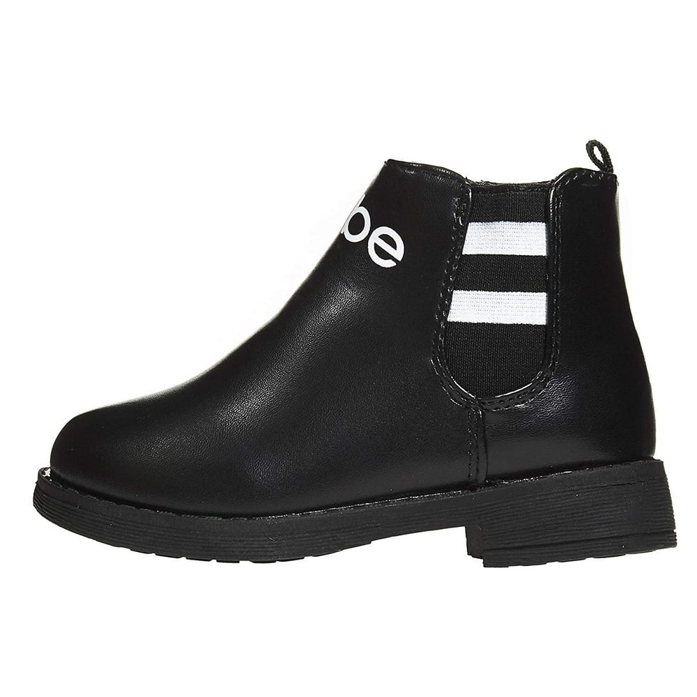 bebe bebe Toddler Girls Ankle Boots Size 6 Straps Fur Cuffs SlipOn